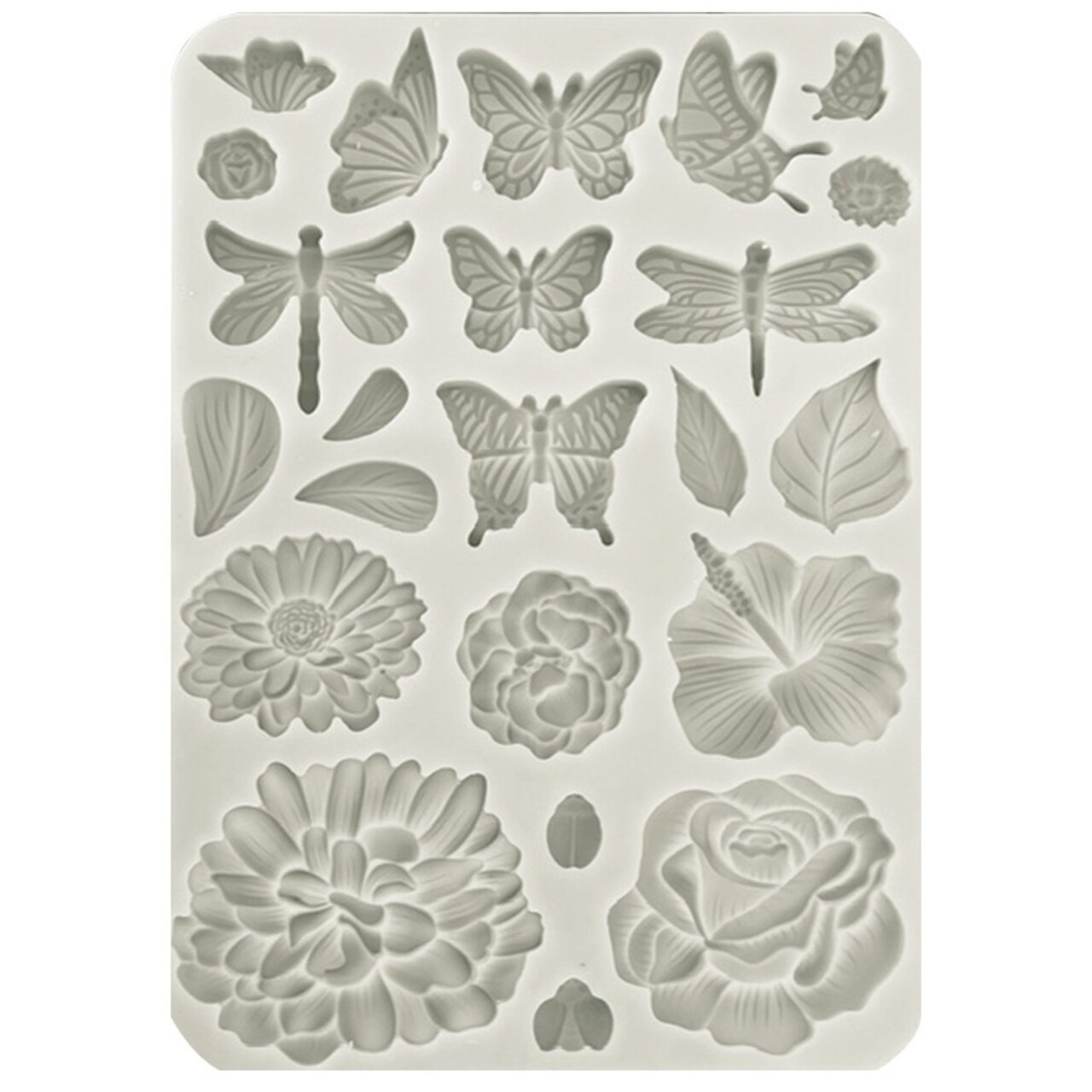 Stamperia Silicone Mold A5-Secret Diary Butterflies & Flowers